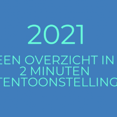 2021, een overzicht in twee minuten en 40 tentoonstellingen