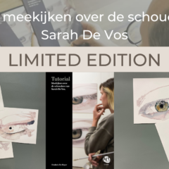 ‘Tutorial’ van Sarah De Vos. Ontdek het ontstaan van het werk, en haal een unieke aquarel van Sarah in huis!